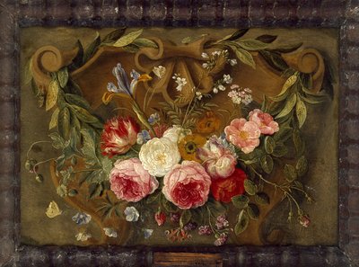 Decorative Still-Life Composition with a Garland of Flowers by Jan van Kessel the Elder